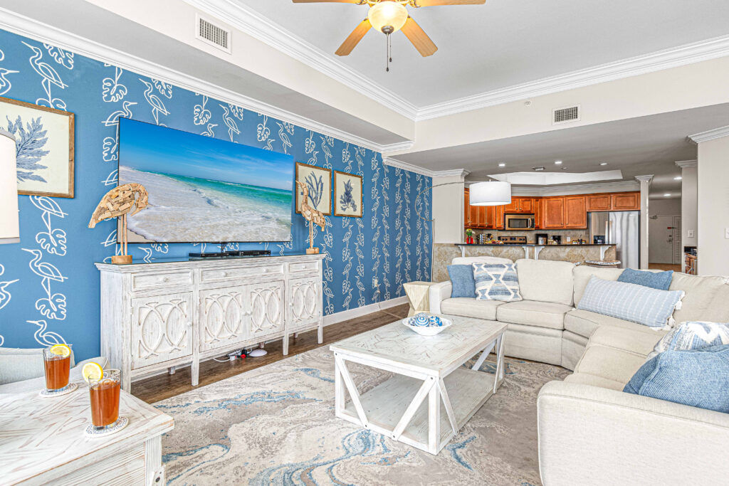 Orange Beach Condo Living Room at the Oasis of Orange Beach (formerly Phoenix West II)