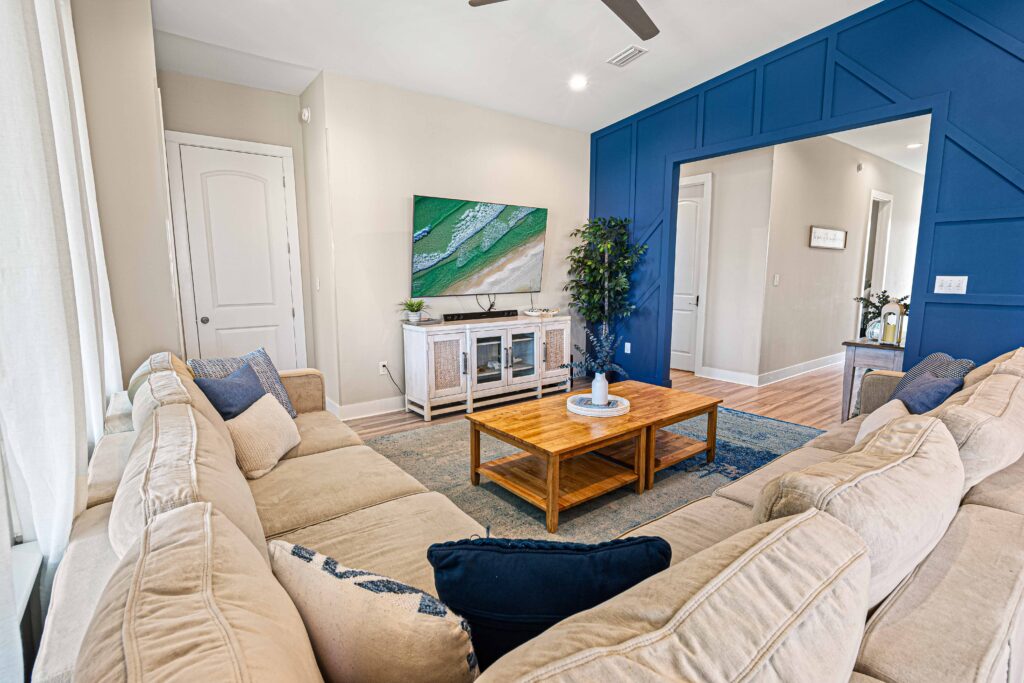 Gulf Shores vacation home rental living room