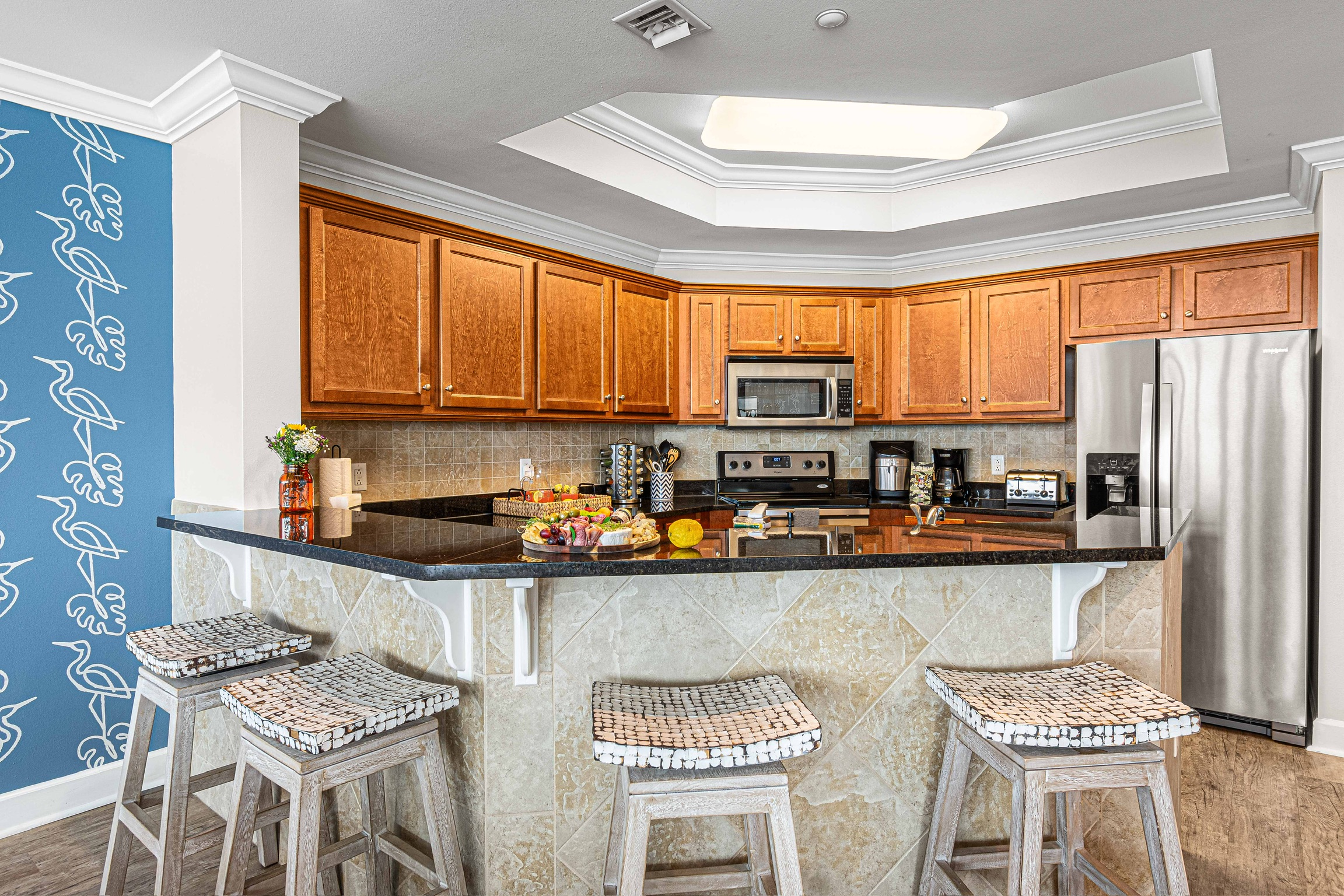 Bluebird kitchen and dining area