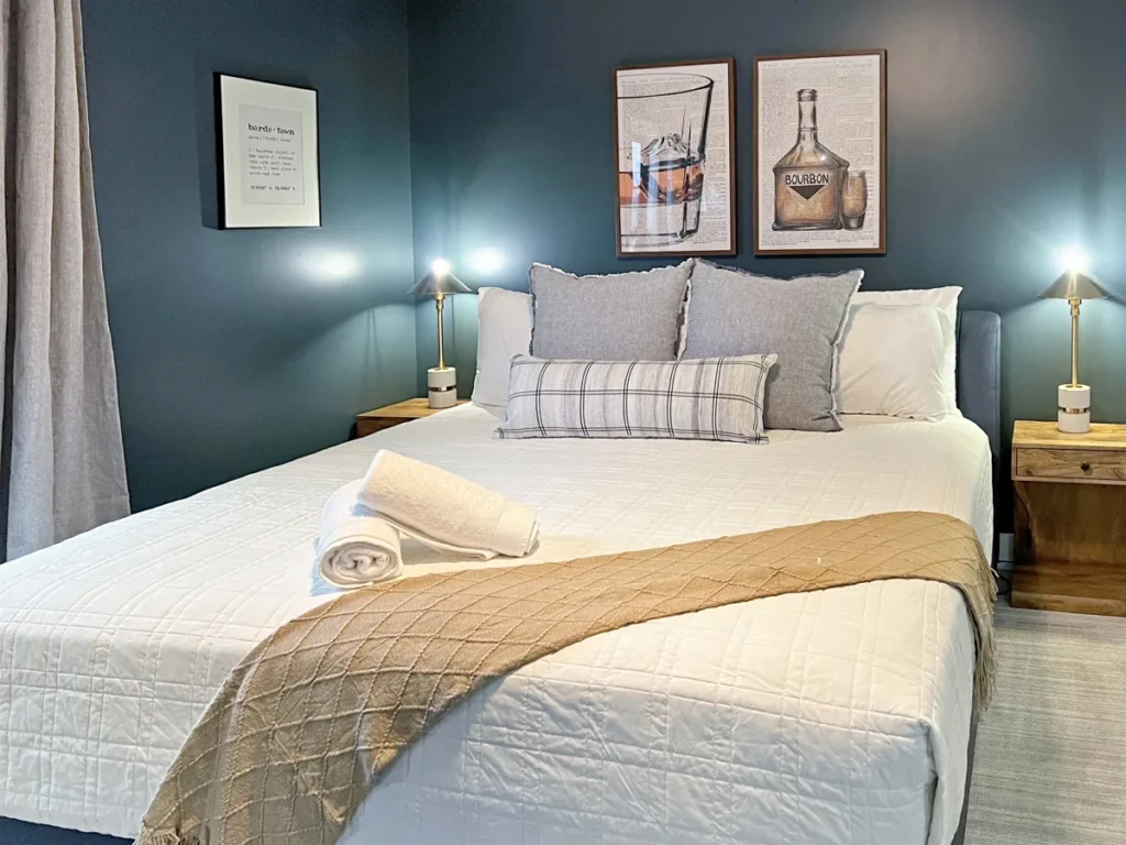 King bed in Farmhouse Bedroom 4
